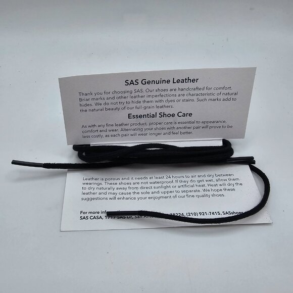 NIB Women's SAS‎ Sedona Lace-Up Leather Wedge Sandals Black Sparkle Size 10M - Picture 10 of 10